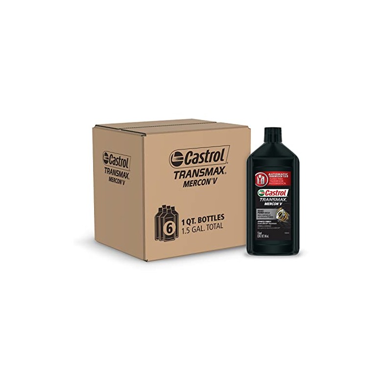 Castrol Transmax Mercon V Automatic Transmission Fluid, 1 Quart, Pack