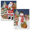 LANG Santa & Snowman Assorted Boxed Christmas Cards (1008128) -