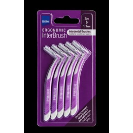 InterMed Ergonomic InterBrush with Handle 1.1mm Size 6 5pcs