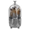 HMIEPRS 6 Compartments Rotating Makeup Organiser, 360° Rotating Makeup Brush