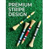 PrideSports 2-3/4" Nova Bamboo Tees Red/White/Blue Stripe
