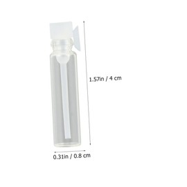 BIUDECO 80pcs Portable Vials Refillable Bottles for Travel Essential Oils and Fragrances and Convenient Transparent Containers