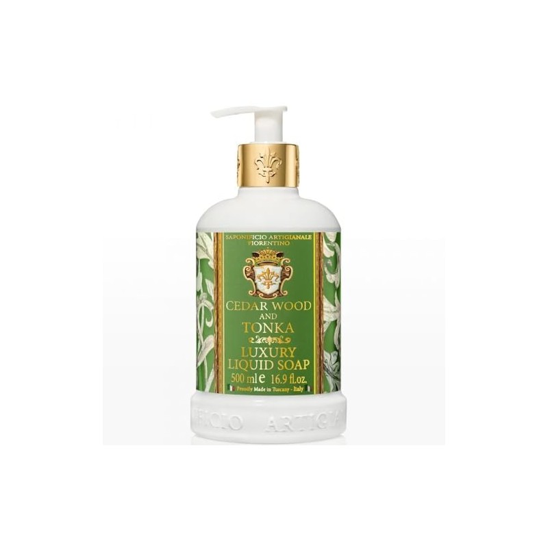 FIORENTINO Cedar Wood & Tonka Liquid Soap, 16.9 fl oz