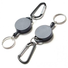 Retractable ID Badge Reel with Belt Clip, Keyring & Card Holder BL01772 100ea