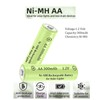 12 Packs 1.2V AA 300mAh Ni-MH Rechargeable Batteries for Solar