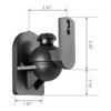 2 pcs Nylon Speaker Wall Mount Brackets Adjustable Bracket for
