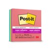 Post-it Notas Súper Adhesivas, Doble poder de adhesión, Colores Neón,