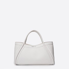 NEWBELLA Kelly 2 PCS Set Daily Work Soft PU Leather Tote Bags - Color: White