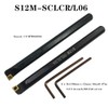 Indexable Lathe Turning Tool,1/2'' Shank 7 Pieces Carbide Turning Tool