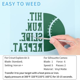 Lya Vinyl Plotter Film Textile, 30.5 x 457.5 cm, Dark Green, Flex Film Plotter Textile for Cricut and Silhouette Cameo, Textile Film Plotter for DIY Fabric and Shirt