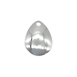 Orurdo Fishing Tackle Lure Colorado Blade "Colorado A" Spinner Metal Jig Metal Vibe Blade Tune, 10 Pieces (Silver Glossy/0.7 inches (1.8 cm) qb500123b02n0
