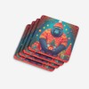 Gorilla Christmas Foam Coasters