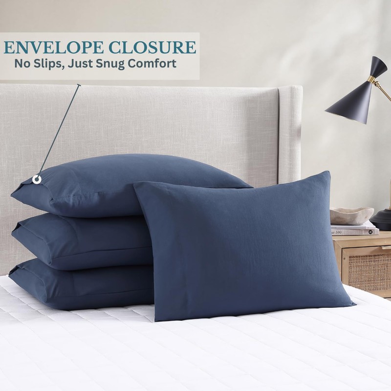 Casa Platino Pillow Cases 4 Pack - 50x90 cm King