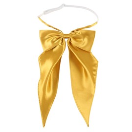 JKQBUX Cute JK School Uniform Anime Lolita Sailor Pre-tied for Womens Girls Adjustable Solid Color Satin Bowtie Cosplay Bow Tie