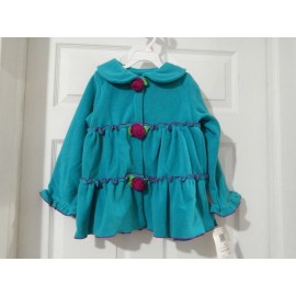 Pete's Partner Fleece Dress Coat for Toddler Girls With Beret, Size 5/5