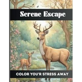Serene escape: Color your stress away, Animals sleeping coloring book For Relaxation