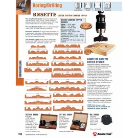 Amana Tool - (59500) Ct Rosette Knife, Unground, 1-