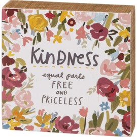 Primitives by Kathy Kindness Equal Parts Free and Priceless Home Décor Sign