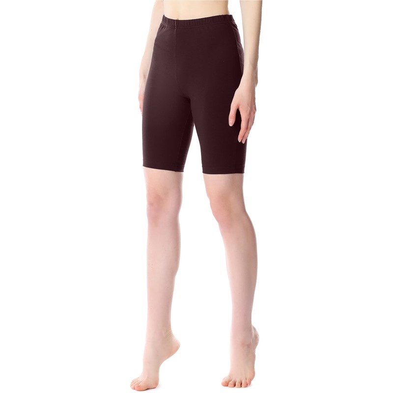 Bellivalini Women's Short Cotton Leggings BLV50-200, brown