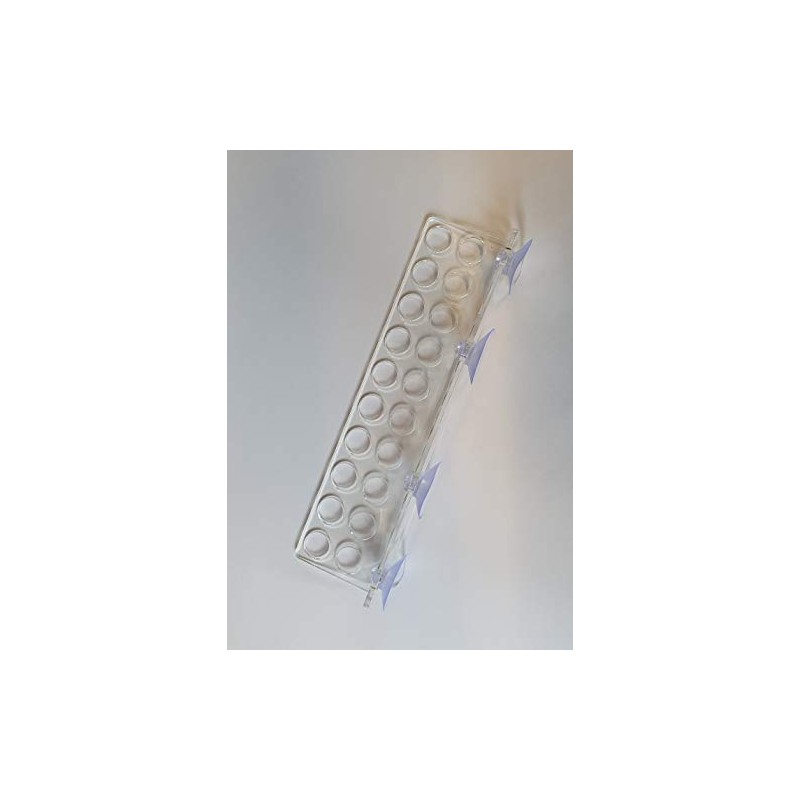 Reef-Geeks frag rack, 20 hole laser cut acrylic, Zoa, Crystal