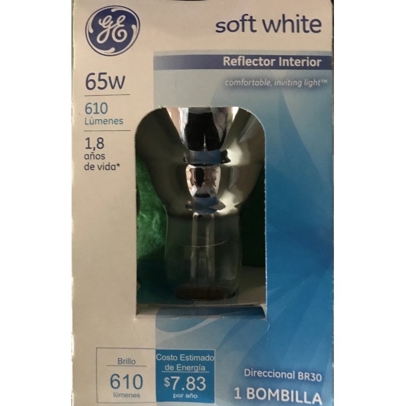 GE 4-GE 65-WATT BR30 SOFT WHITE 610 LUMENS INDOOR FLOODLIGHTS