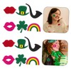 Operitacx 30-teiliges Selbstklebendes Kleeblatt-wandaufkleber-set Aus Filz Zum St. Patricks Day