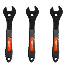 KMRDND Bike Cone Wrench Set, Bicycle Hub Spanner 3-Piece (N-BOY17-18-19MM)