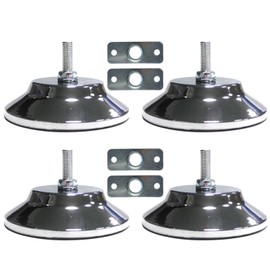 Pack of 4 Billiard Table Leveling Feet, Metal Billiard Table Leg Leveler Stainless Steel Adjustable Metal Table Height Raiser, Feet Adjustable Table Leg Leveler for Billiard Football Table