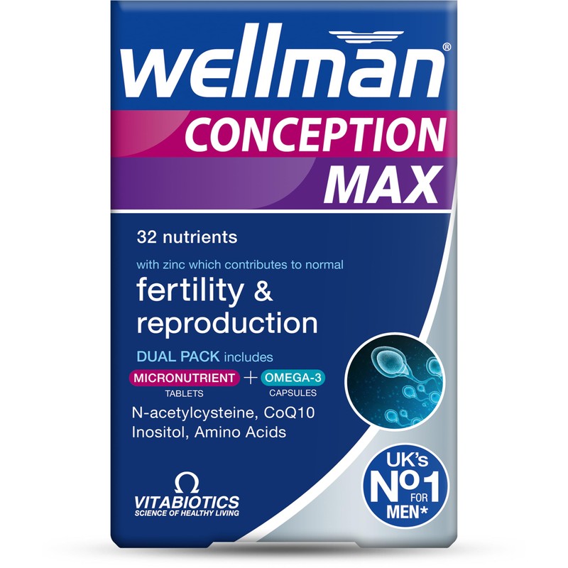 Wellman Conception Max, Conception and Fertility Vitamin for Men
