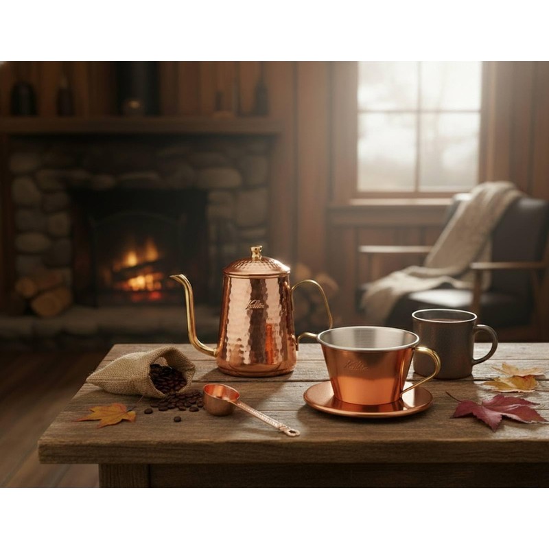 Kalita Tsubame Sanjo #44001A Copper Coffee Measure 0.4 oz (10