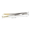OATIPHO Portable Stainless Steel Eyebrow Tweezer with Curved Elbow Design