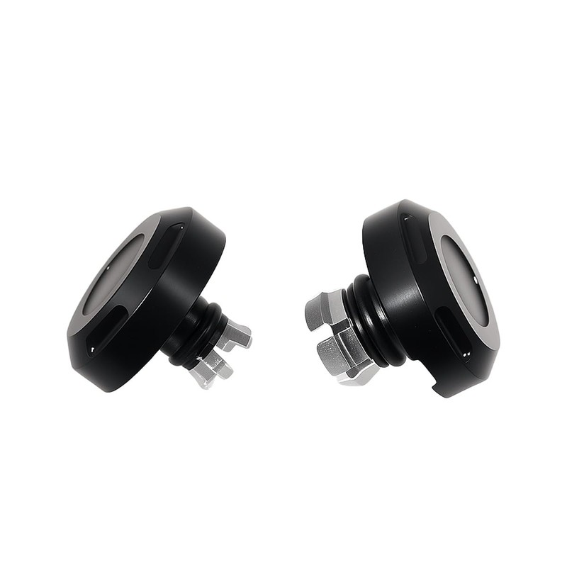Motorcycle Front Slope Cut Axle Nut Caps Compatible for Harley