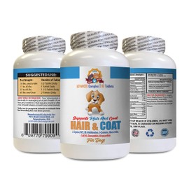 Dog flakey Skin - Dog Hair and Coat Health - Skin Itch Relief - Nail Health - Vitamin e for Dogs Skin - 1 Bottle (60 Tablets)