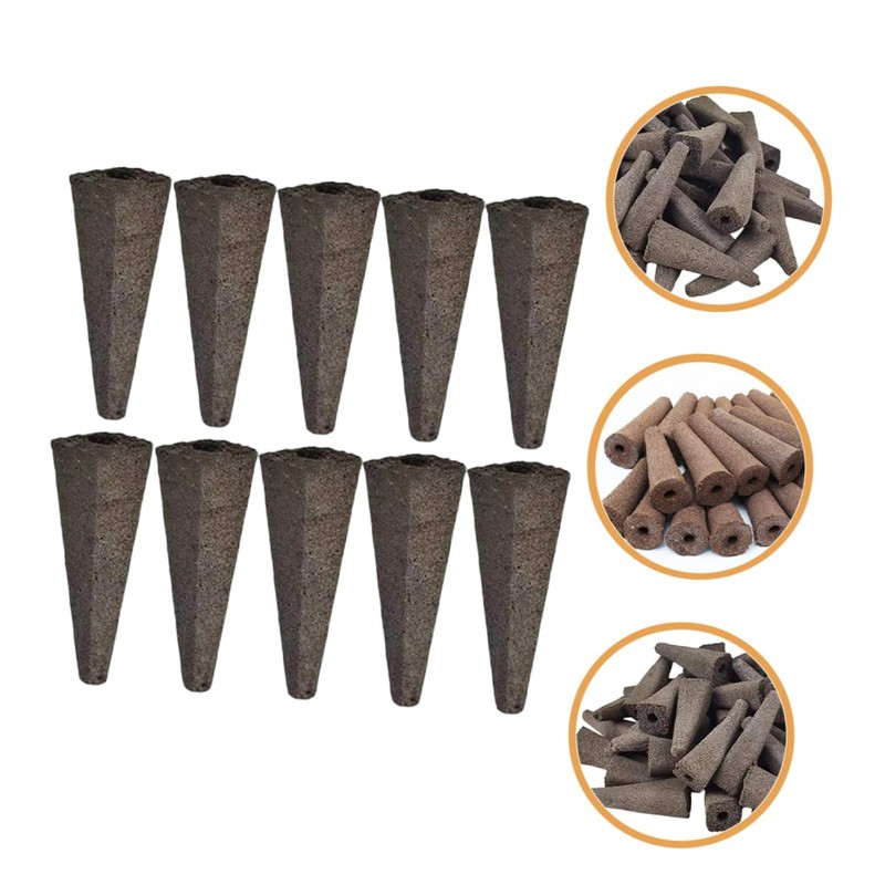 Totority 10Pcs Hydroponic Planting Sponges Soilless Grow Sponges for Germination