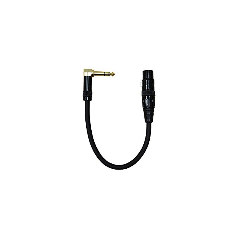 Audio 2000s E20101 1/4" TRS Right Angle to XLR Female