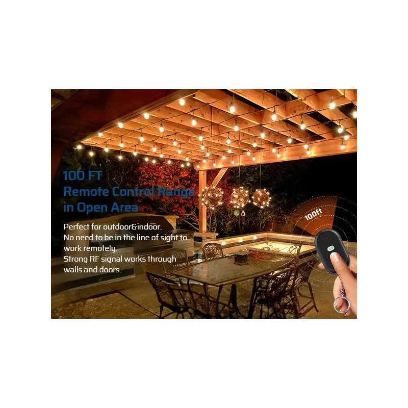 DEWENWILS Outdoor Remote Control Outlet Wireless Remote ChristmasDecor