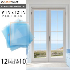 DIY-Snapguard Solutions Clear Heat Reducing Ceramic Window Tint, Rejects up to 99% of Heat (IR) and Blocks 99% UV (70%, 9in x 12in)
