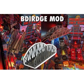 DNA Scale Detail Bridge Mod for Stern Godzilla Pro Pinball Machine (3D)