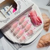 Valentines Press on Nails Almond Pink Fake Nails Medium French