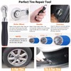 Rustark 70Pcs Tire Repair Kit - Patch, Scraper, Valve Stem