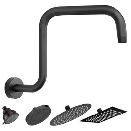 Brazo y de 304 Acero Inoxidable para Regadera de Ducha | 33cm Brazo para Regadera, Extensi?n de Cabezal de Ducha de Altura Alta, Brazo de Ducha de Alt