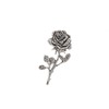 Handcrafted Antique Pewter Rose with Stem Premium Strong Magnet Gift