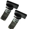 WJSKDQ 2PCS Thumb Operated Offset Thumb Cam Lock Black Cam