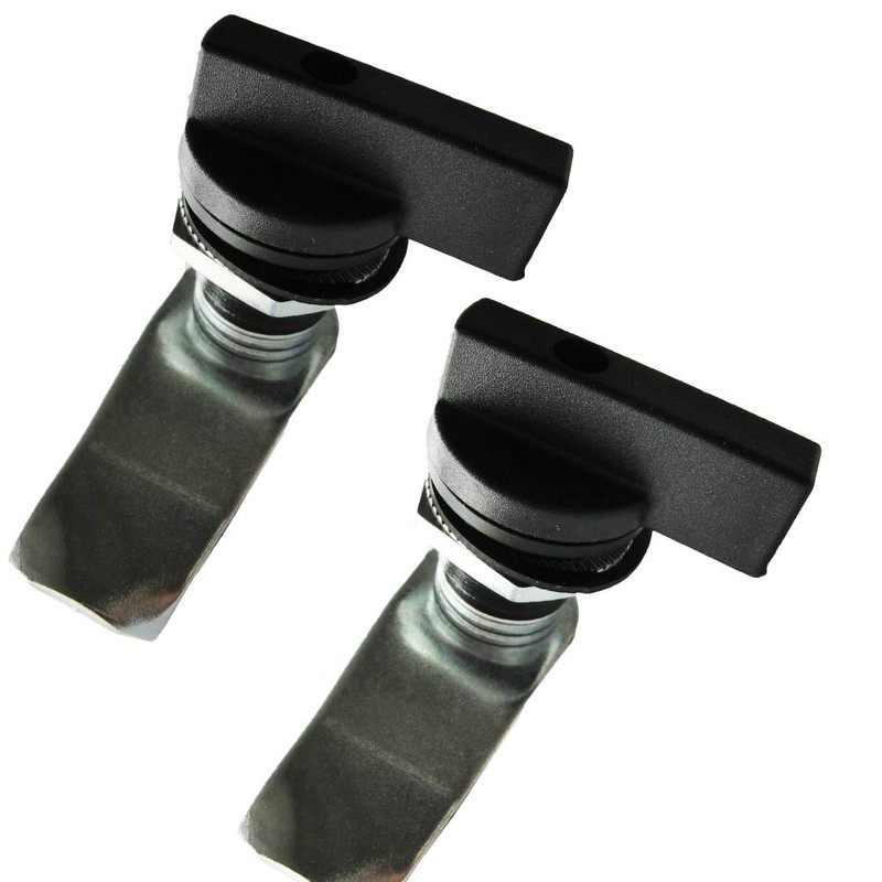 WJSKDQ 2PCS Thumb Operated Offset Thumb Cam Lock Black Cam