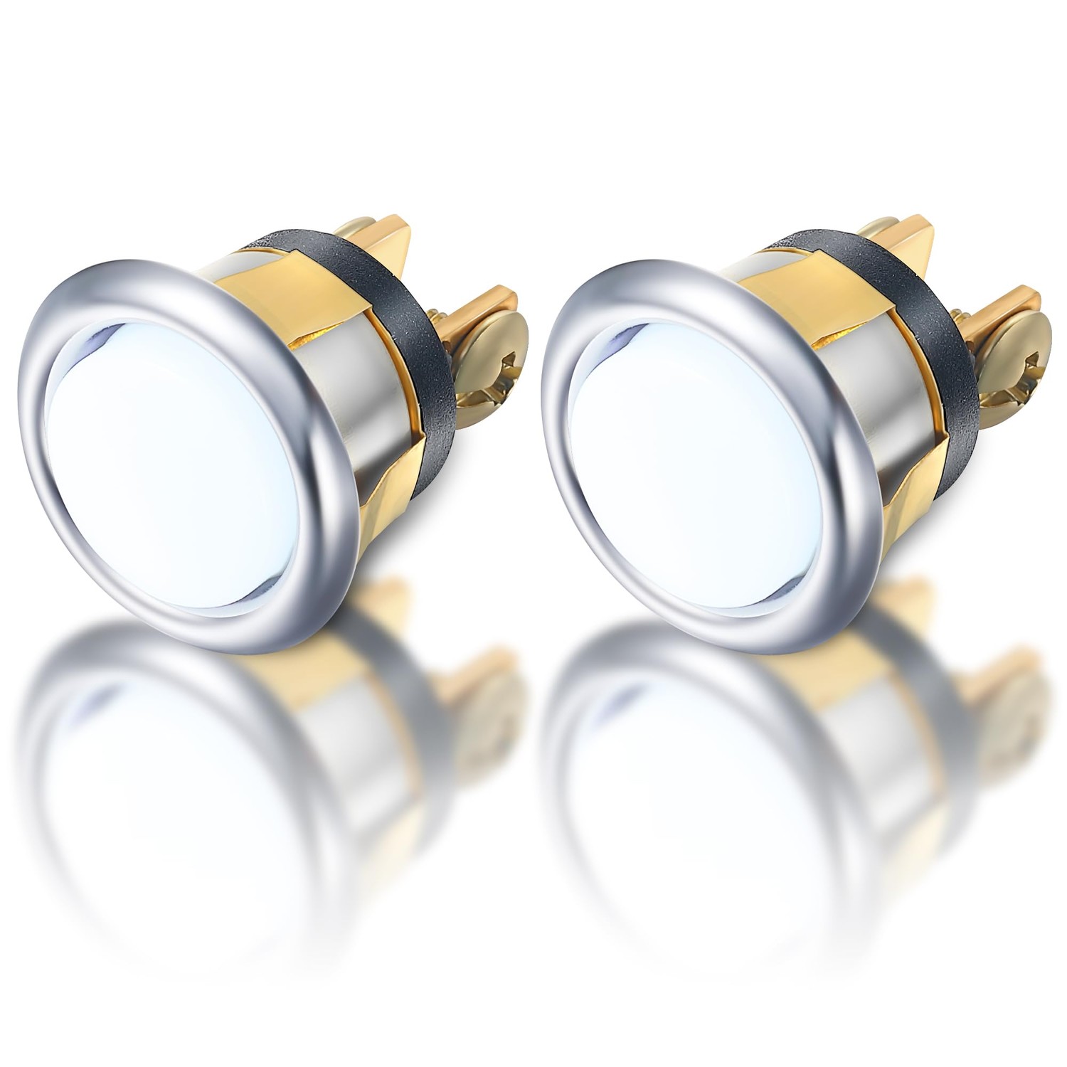 Dreyoo 2 Pack Lighted Doorbell Button Replacement, Easy to Install ...