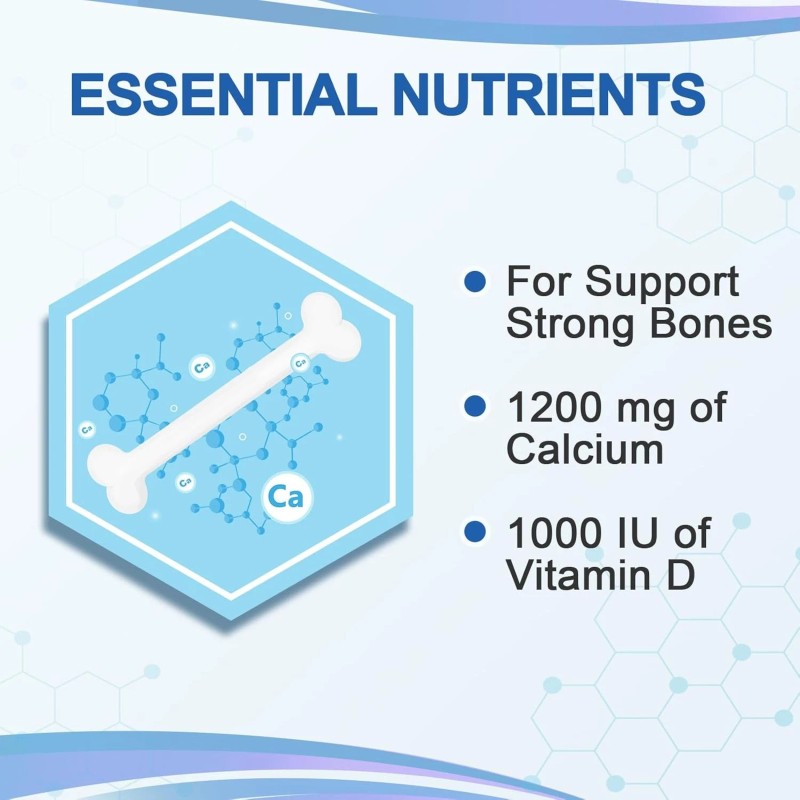 Calcium-Supple<wbr/>ment Vitamin-D3 1200-mg Magnesium-Mini - 186Tablets Unflavored...