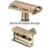 Yintal Double Edge Safety Razors,Classic Men Shaving Butterfly Open Razor