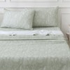 Homilay 100% Natural Cotton Percale Sheets Set,King Size 4 PC,