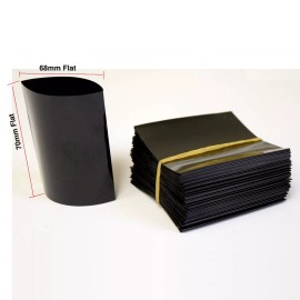 DIY 50 Pcs 6mil PVC Heat Shrink Wrap (70mmx68mm) 3.5M PreCut for 4x AA Battery Pack