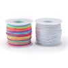 FQTANJU 2 Roll 1mm Elastic Stretchy String for Jewelry Making,